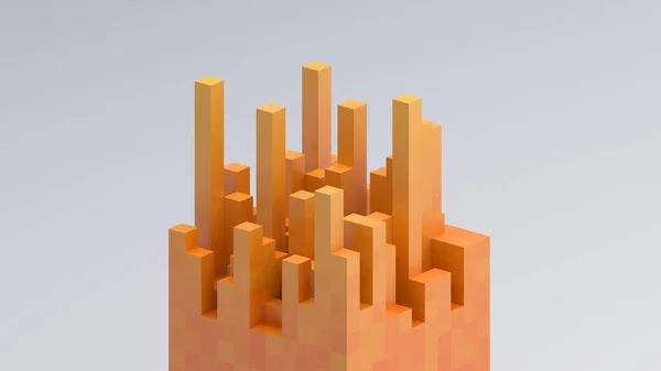 Renderizado Abstracto Diseño Fondo Geométrico Amarillo — Foto de Stock