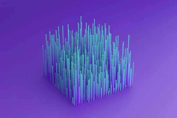 Rendu Abstrait Design Fond Géométrique Violet Vert Avec Des Lignes — Photo