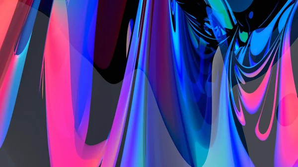 Abstract Render Iridescent Background Design Colorful Illustration — Stock Photo, Image