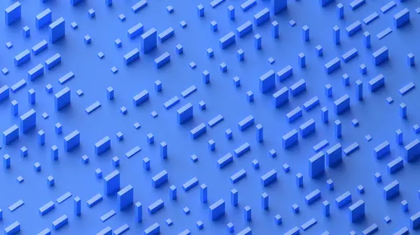 Abstract Render Blauw Geometrisch Achtergrond Ontwerp Rechtenvrije Stockafbeeldingen