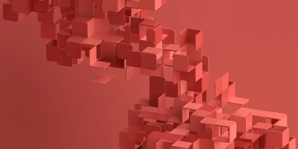 Abstract Render Rood Geometrisch Achtergrond Ontwerp Stockfoto