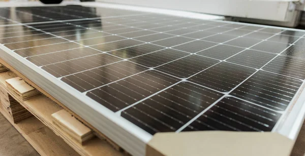 Panel Solar Colocado Techo —  Fotos de Stock