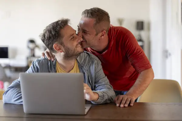marriage gay men celebrate valentine\'s day online shopping