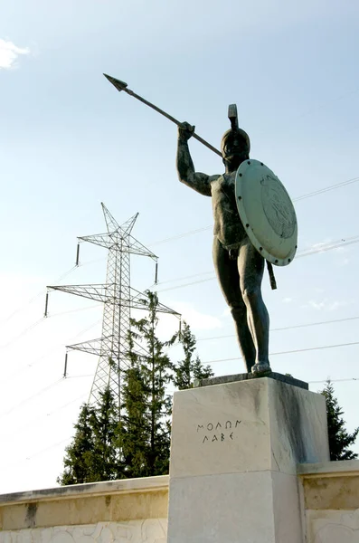 Rey Leonidas Thermopylae Grecia —  Fotos de Stock