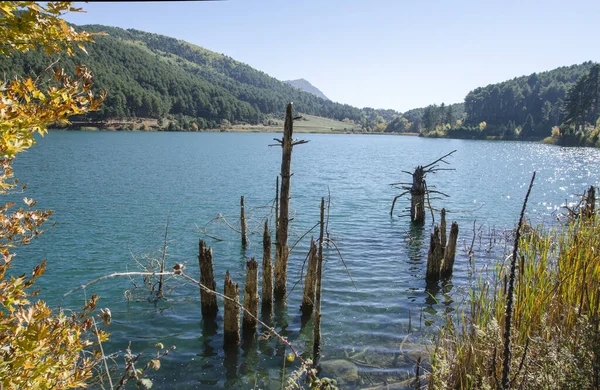 Lago Doxa Lago Artificiale Altitudine 900 Metri Situato Nell Antica — Foto Stock