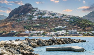 Sporades, Kuzey Ege adaları, Yunanistan 'daki Skyros adasının manzarası