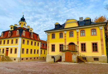 Weimar, Thüringen 'deki güzel tarihi Belvedere sarayı.