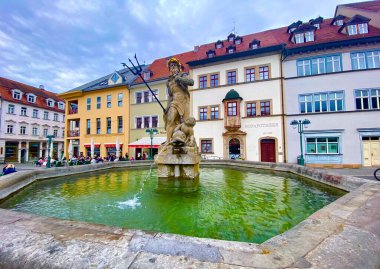 Eski Weimar kasabasının güzel mimarisi.