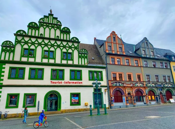 Красивая Архитектура Старом Городе Веймар — стоковое фото