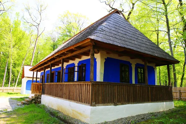 Bela Casa Rústica Campo Roménia — Fotografia de Stock