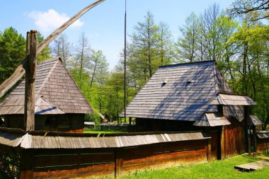 Romanya 'nın kırsalında güzel bir kır evi