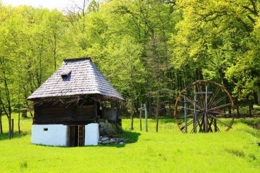 Romanya 'nın Transilvanya bölgesinde güzel bir ortaçağ evi