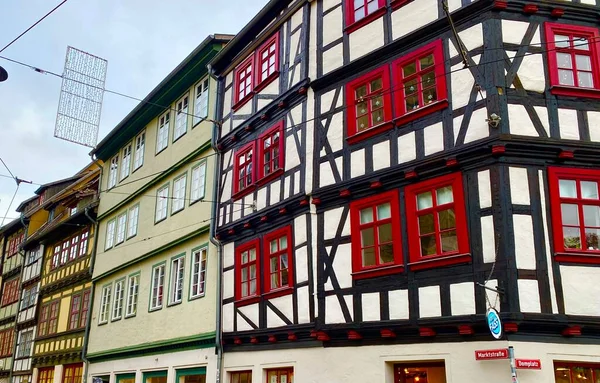 Affascinante Città Medievale Erfurt Germania — Foto Stock
