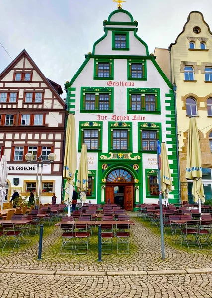 Привабливе Середньовічне Місто Ерфурт Німеччина — стокове фото