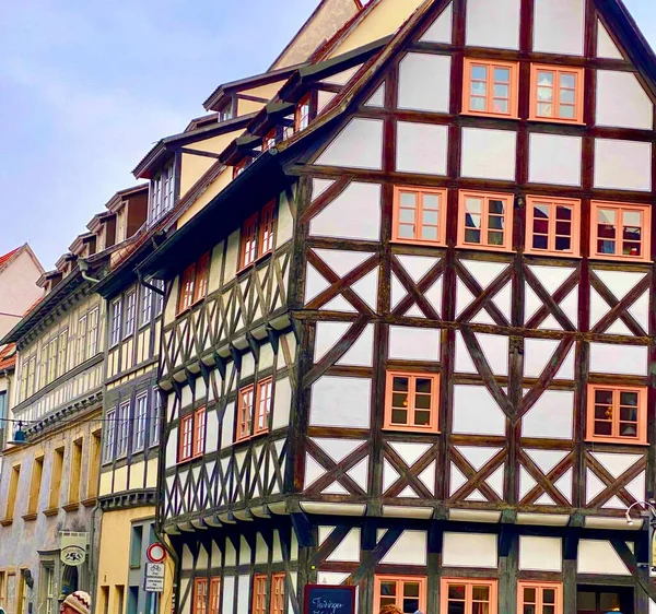 Очаровательный Средневековый Город Эрфурт Германии — стоковое фото