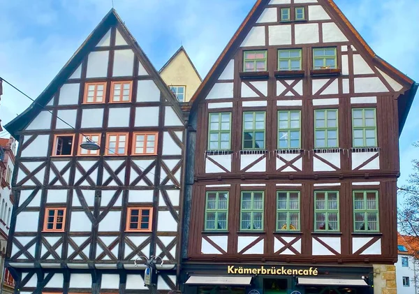 Encantadora Ciudad Medieval Erfurt Alemania —  Fotos de Stock