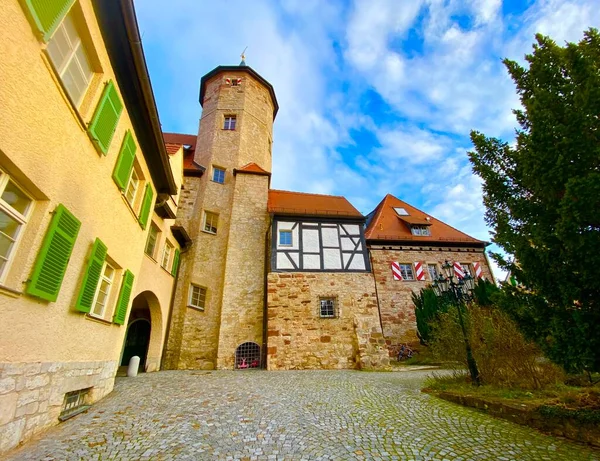 Castelo Velho Cidade Lobeda Perto Jena — Fotografia de Stock