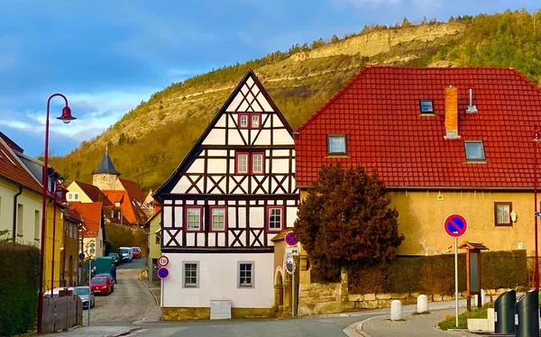 Jena Yakınlarındaki Lobeda Şehrinde Eski Bir Kale — Stok fotoğraf