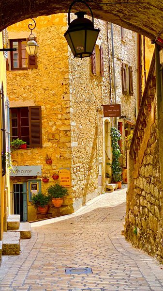 Tourrettes-sur-Loup village in the mountains in the south of France