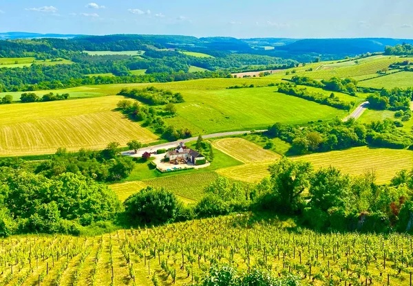 Beautiful Views Fields Burgundy — Stock Photo, Image