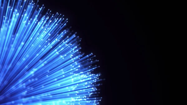 Optik Fiber Kılıf Soyut Arka Plan Parlak Optik Kablo Demeti — Stok fotoğraf