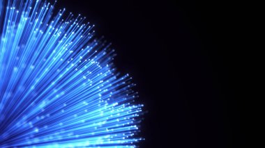 Optik fiber kılıf soyut arka plan. Parlak Optik kablo demeti