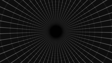 Soyut Plexus tünelinden geç. Noktalar ve çizgiler bağlantılı.