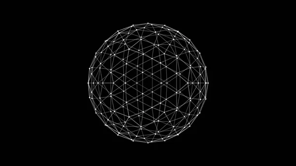 球Hud要素 線と点を結ぶプラススタイル — ストック写真