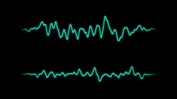 Schallwellenleitungssignal Wellenförmiges Audio Spektrum Fui Hud Element — Stockfoto