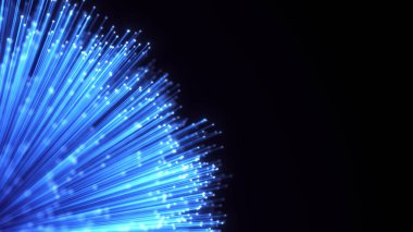 Optik fiber kılıf soyut arka plan. Parlak Optik kablo demeti
