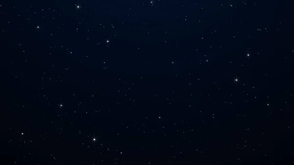 Noite Céu Estrelado Com Cintilação Piscar Estrelas Fundo Cenário Espacial — Fotografia de Stock