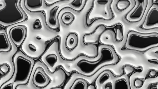 Glatte Fraktale Rauschen Gestreifte Elemente Auf Der Oberfläche Heller Schwarzweißer — Stockfoto