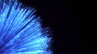 Optik fiber kılıf soyut arka plan. Parlak Optik kablo demeti