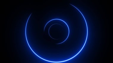 Renkli parıltı vuruşları. Neon ışığı