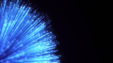 Optik fiber kılıf soyut arka plan. Parlak Optik kablo demeti