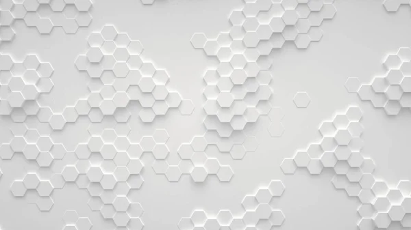Abstrakter Hintergrund Aus Weißen Sechsecken — Stockfoto