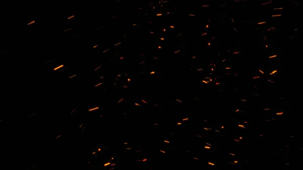 Κάψιμο Στάχτης Σπινθήρες Φόντο Αφηρημένα Σωματίδια Που Τρεμοπαίζουν — Φωτογραφία Αρχείου