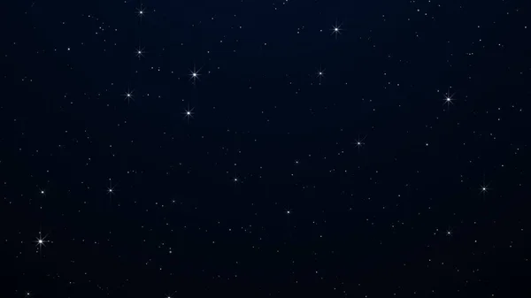 Night Stjärnhimmel Med Blinkande Eller Blinkande Stjärnor Bakgrund Rymdbakgrund — Stockfoto