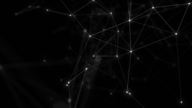 Noktalardan ve çizgilerden soyut teknoloji geçmişi. Pleksus uzayı geometrik arkaplan
