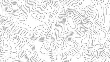 Fractal lines background. Topographic map like abstract backdrop clipart