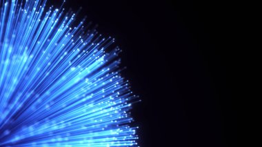 Optik fiber kılıf soyut arka plan. Parlak Optik kablo demeti