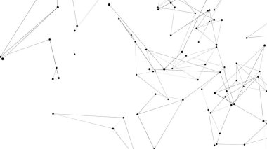 Noktalardan ve çizgilerden soyut teknoloji geçmişi. Pleksus uzayı geometrik arkaplan
