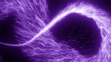 Parlak kıvılcımlar etrafında dönen parçacıklar. Arka planda havai fişekler