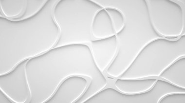 Yüzeyde pürüzsüz fraktal ses çizgili dalgalar. Parlak, sütlü arka plan.