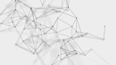 Noktalardan ve çizgilerden soyut teknoloji geçmişi. Pleksus uzayı geometrik arkaplan