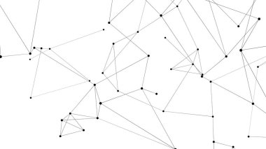 Noktalardan ve çizgilerden soyut teknoloji geçmişi. Pleksus uzayı geometrik arkaplan