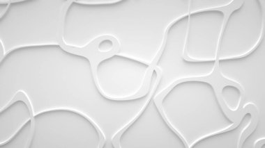 Yüzeyde pürüzsüz fraktal ses çizgili dalgalar. Parlak, sütlü arka plan.