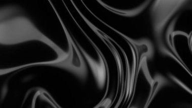 Pürüzsüz ipek dalgalı siyah kumaş. Soyut gürültü koyu arkaplan.