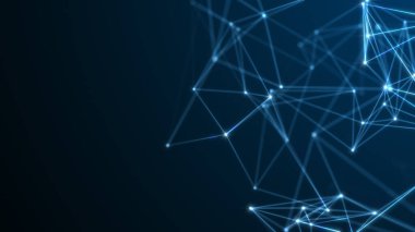 Noktalardan ve çizgilerden soyut teknoloji geçmişi. Boşluk geometrik arkaplanı