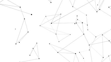 Noktalardan ve çizgilerden soyut teknoloji geçmişi. Pleksus uzayı geometrik arkaplan